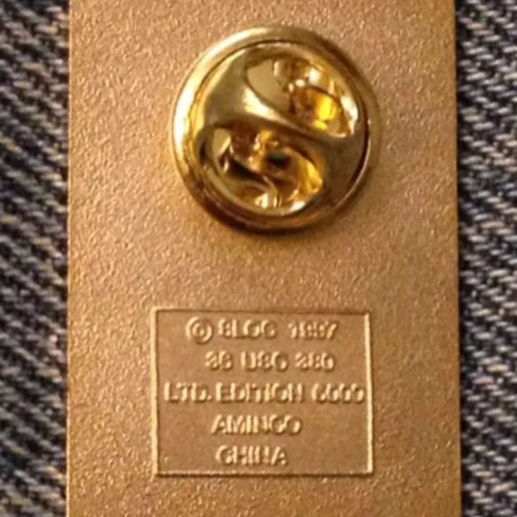 Ski Jump Olympic Pin with Bid Logo ~ 2002 SLC Winter Games - Picture 3 of 4